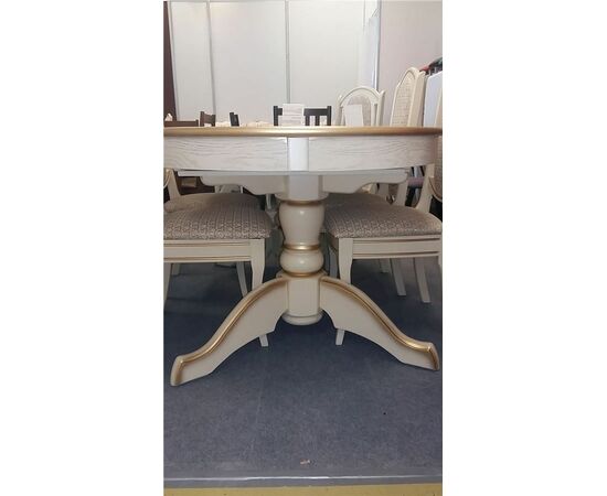 Стол Макси (цвет:Слоновая кость + сусальное золото), изображение 2 | Интернет магазин мебели и декора LifeDekor