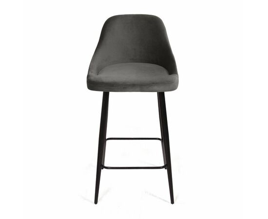 Стул полубарный Douglas, бархат антрацит 14 | Интернет магазин мебели и декора LifeDekor