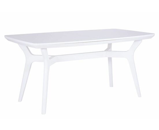 Стол Фиджи 1600(2100)х900, цвет белая эмаль | Интернет магазин мебели и декора LifeDekor