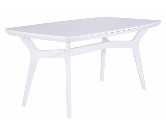 Стол Фиджи 1600(2100)х900, цвет белая эмаль, изображение 2 | Интернет магазин мебели и декора LifeDekor