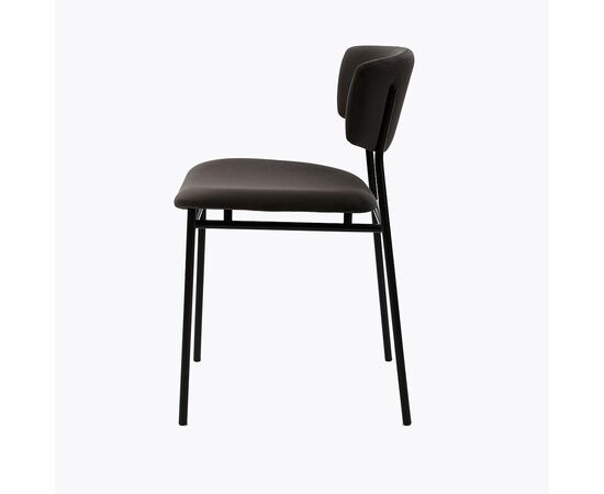 Стул дизайнерский Marko графит, черный металл, изображение 3 | Интернет магазин мебели и декора LifeDekor