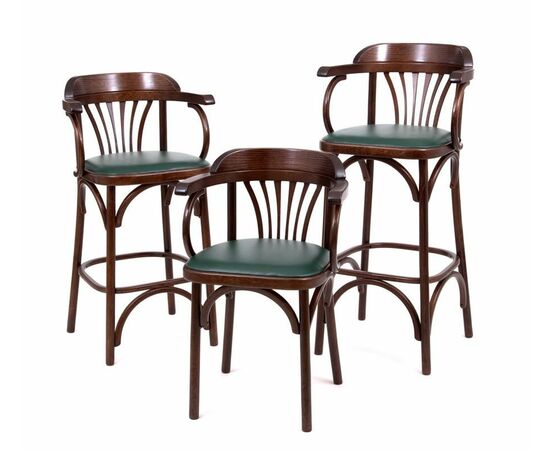 Стул барный 650 Венский мягкий (темный тон, экокожа Зеленая), изображение 6 | Интернет магазин мебели и декора LifeDekor