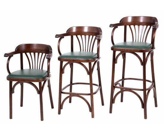 Стул барный 650 Венский мягкий (темный тон, экокожа Зеленая), изображение 7 | Интернет магазин мебели и декора LifeDekor