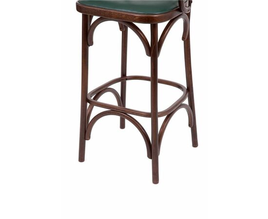 Стул барный 750 Венский мягкий (темный тон, экокожа зеленая), изображение 6 | Интернет магазин мебели и декора LifeDekor