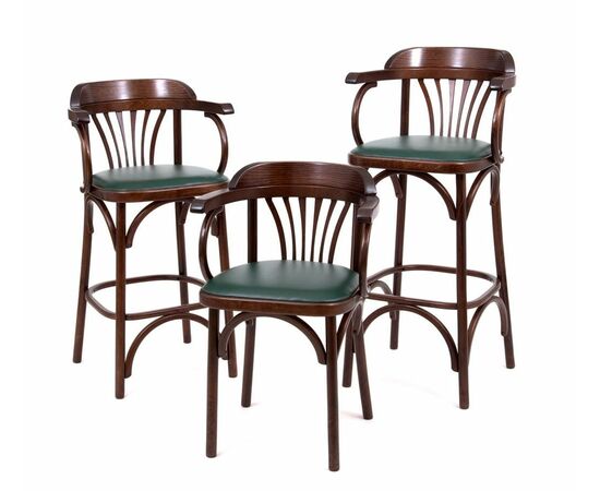 Стул барный 750 Венский мягкий (темный тон, экокожа зеленая), изображение 8 | Интернет магазин мебели и декора LifeDekor