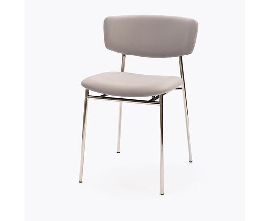 Стул дизайнерский Marko серый, основание хром | Интернет магазин мебели и декора LifeDekor