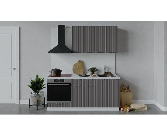 Кухонный гарнитур «Кимберли» длиной 180 см со шкафом НБ | Интернет магазин мебели и декора LifeDekor