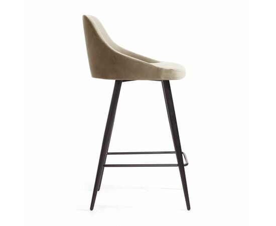 Стул полубарный Douglas, бархат бежевый 5, изображение 3 | Интернет магазин мебели и декора LifeDekor