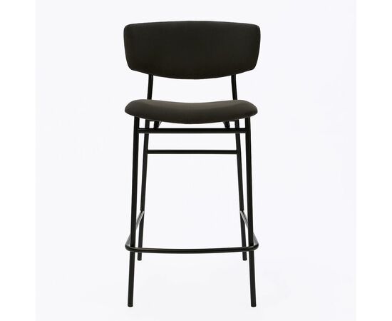 Дизайнерский полубарный стул Marko графит, черный металл, изображение 2 | Интернет магазин мебели и декора LifeDekor