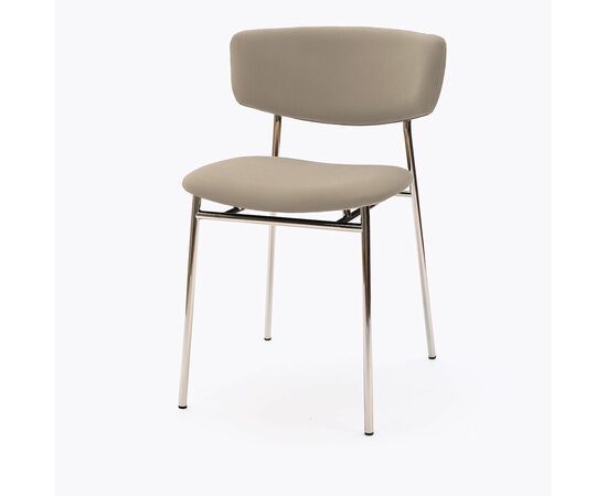 Стул дизайнерский Marko латте, основание хром | Интернет магазин мебели и декора LifeDekor