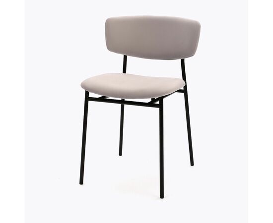 Стул дизайнерский Marko серый, черный металл | Интернет магазин мебели и декора LifeDekor