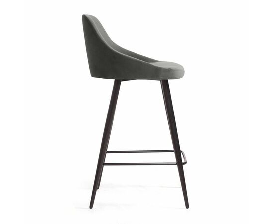 Стул полубарный Douglas, бархат антрацит 14, изображение 2 | Интернет магазин мебели и декора LifeDekor