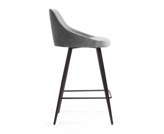 Стул полубарный Douglas, бархат светло-серый 26, изображение 3 | Интернет магазин мебели и декора LifeDekor