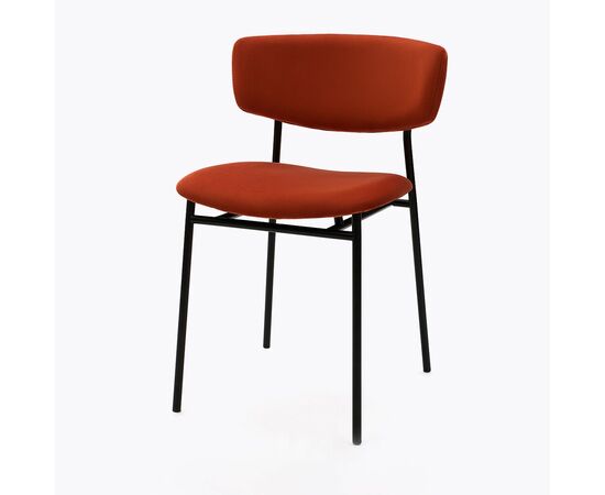 Стул дизайнерский Marko терракотовый, черный металл | Интернет магазин мебели и декора LifeDekor