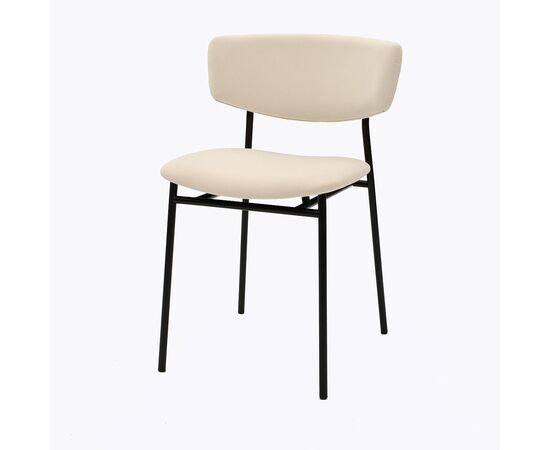 Стул дизайнерский Marko бежевый, черный металл | Интернет магазин мебели и декора LifeDekor