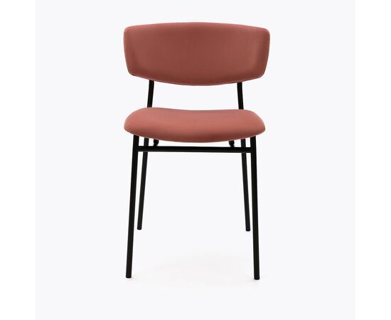 Стул дизайнерский Marko розовый, черный металл, изображение 2 | Интернет магазин мебели и декора LifeDekor