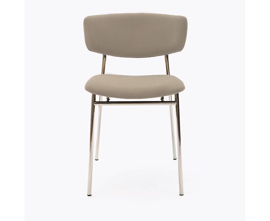 Стул дизайнерский Marko латте, основание хром, изображение 2 | Интернет магазин мебели и декора LifeDekor