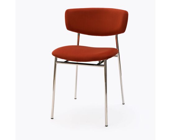 Стул дизайнерский Marko терракотовый, основание хром | Интернет магазин мебели и декора LifeDekor