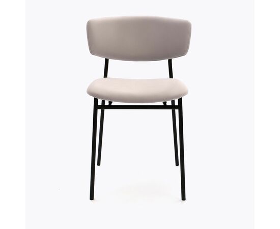 Стул дизайнерский Marko серый, черный металл, изображение 2 | Интернет магазин мебели и декора LifeDekor