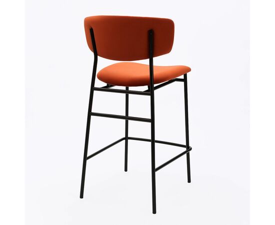 Дизайнерский полубарный стул Marko терракотовый, черный металл, изображение 3 | Интернет магазин мебели и декора LifeDekor
