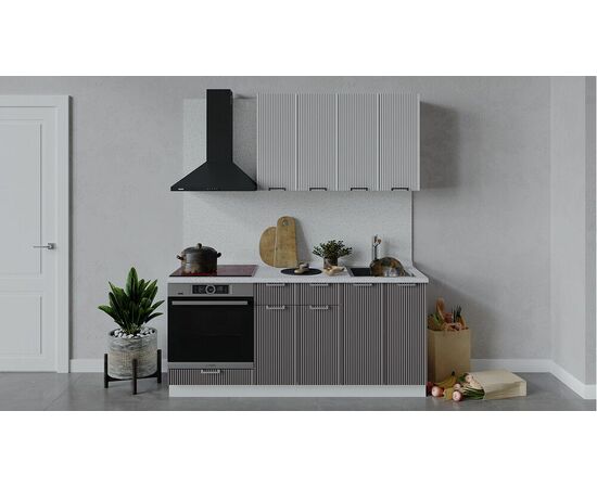 Кухонный гарнитур «Кимберли» длиной 180 см со шкафом НБ | Интернет магазин мебели и декора LifeDekor