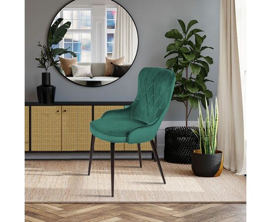 Стул Leonardo, бархат зеленый 19, изображение 9 | Интернет магазин мебели и декора LifeDekor