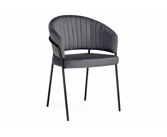 Стул на металлокаркасе Лео антрацитовый brandy light 28 / черный | Интернет магазин мебели и декора LifeDekor