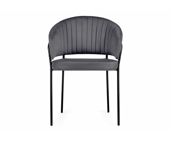 Стул на металлокаркасе Лео антрацитовый brandy light 28 / черный, изображение 3 | Интернет магазин мебели и декора LifeDekor