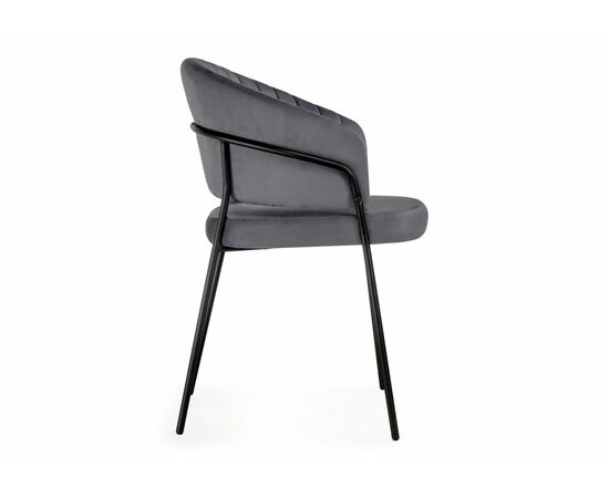 Стул на металлокаркасе Лео антрацитовый brandy light 28 / черный, изображение 4 | Интернет магазин мебели и декора LifeDekor