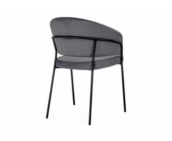 Стул на металлокаркасе Лео антрацитовый brandy light 28 / черный, изображение 5 | Интернет магазин мебели и декора LifeDekor