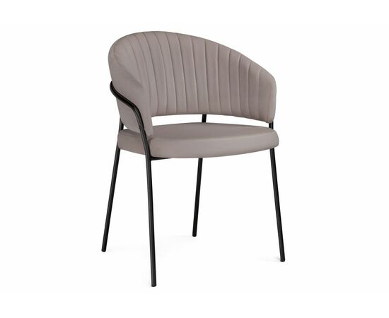 Стул на металлокаркасе Лео латте brandy light 4 / черный | Интернет магазин мебели и декора LifeDekor