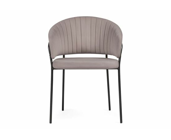 Стул на металлокаркасе Лео латте brandy light 4 / черный, изображение 3 | Интернет магазин мебели и декора LifeDekor