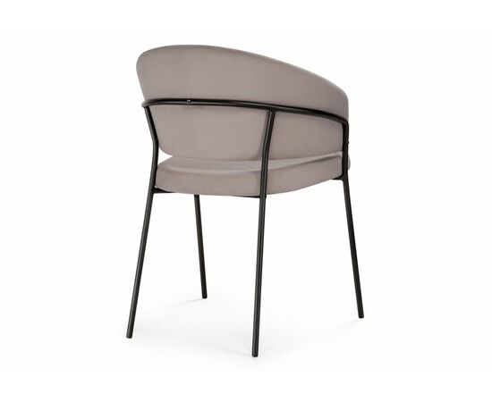 Стул на металлокаркасе Лео латте brandy light 4 / черный, изображение 5 | Интернет магазин мебели и декора LifeDekor