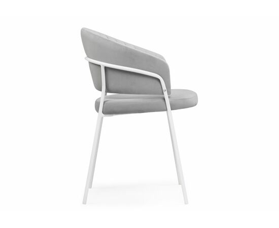 Стул на металлокаркасе Лео серый brandy light 22 / белый, изображение 4 | Интернет магазин мебели и декора LifeDekor