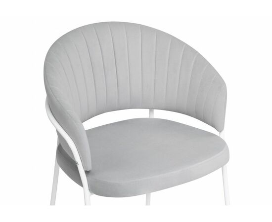 Стул на металлокаркасе Лео серый brandy light 22 / белый, изображение 6 | Интернет магазин мебели и декора LifeDekor