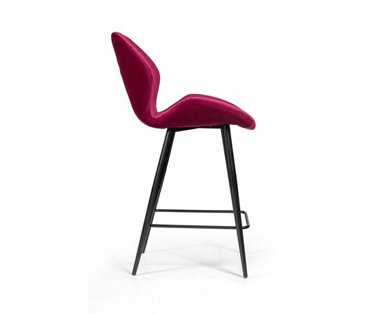 Стул полубарный Crystal, бархат винно-красный 16, изображение 3 | Интернет магазин мебели и декора LifeDekor