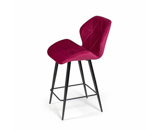 Стул полубарный Crystal, бархат винно-красный 16, изображение 7 | Интернет магазин мебели и декора LifeDekor