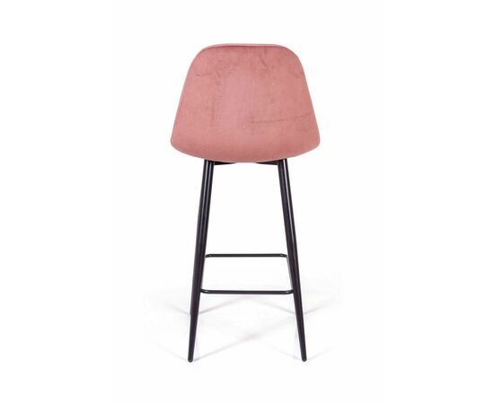 Стул полубарный TED, бархат пудровый 15 /опора конус, изображение 7 | Интернет магазин мебели и декора LifeDekor