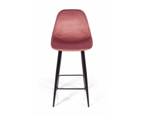 Стул полубарный TED, бархат пудровый 15 /опора конус, изображение 8 | Интернет магазин мебели и декора LifeDekor