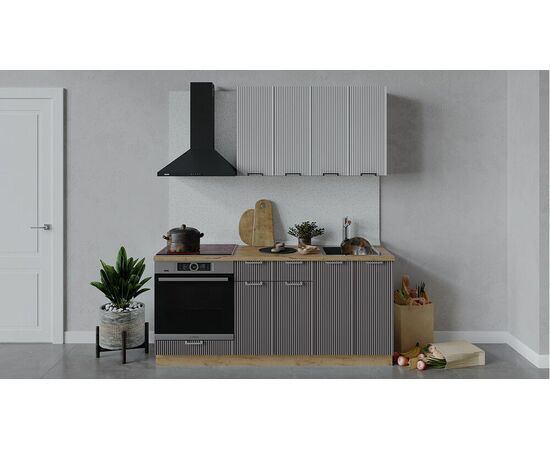 Кухонный гарнитур «Кимберли» длиной 180 см со шкафом НБ | Интернет магазин мебели и декора LifeDekor