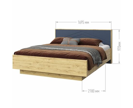 Спальня «Тиана» КМК 0967, дуб наварра/синий матовый, изображение 7 | Интернет магазин мебели и декора LifeDekor