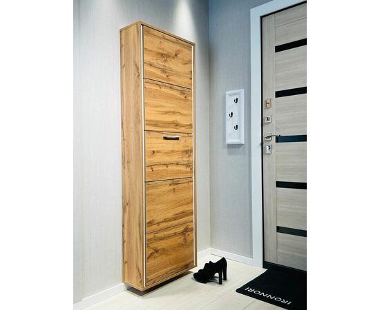 Обувница ЛАЙТ 5 МП (Дуб Вотан / Дуб Вотан) | Интернет магазин мебели и декора LifeDekor