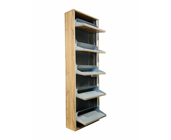 Обувница ЛАЙТ 5 МП (Дуб Вотан / Дуб Вотан), изображение 5 | Интернет магазин мебели и декора LifeDekor