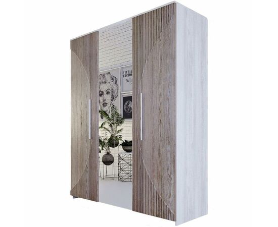 Шкаф «Монтале» 4Д КМК 0966.1, бетон пайн светлый/астана, изображение 2 | Интернет магазин мебели и декора LifeDekor