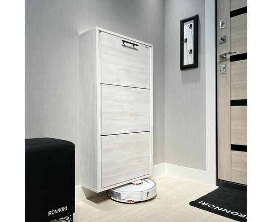 Обувница ЛАЙТ 3 МП (Выбеленное дерево / Выбеленное дерево), изображение 4 | Интернет магазин мебели и декора LifeDekor