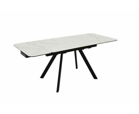 Стол Леон NEW, Керамогранит, Черный/Calacata vaglioro, изображение 2 | Интернет магазин мебели и декора LifeDekor