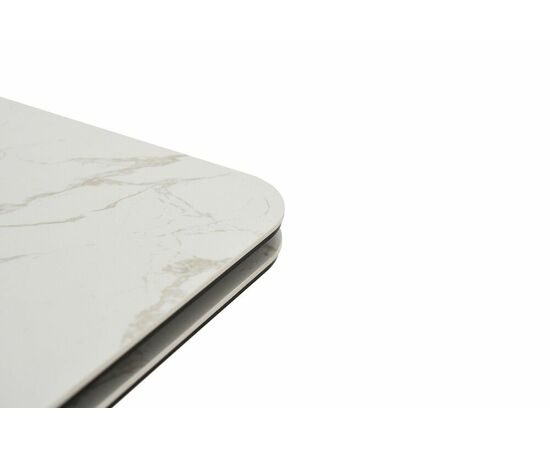 Стол Леон NEW, Керамогранит, Черный/Calacata vaglioro, изображение 4 | Интернет магазин мебели и декора LifeDekor