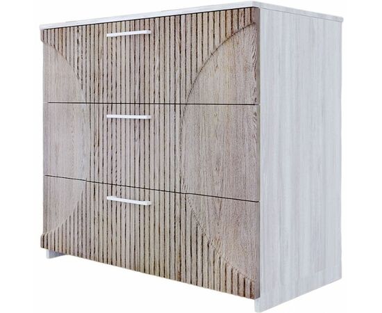 Комод «Монтале» 3Я КМК 0966.17, бетон пайн светлый/астана, изображение 2 | Интернет магазин мебели и декора LifeDekor