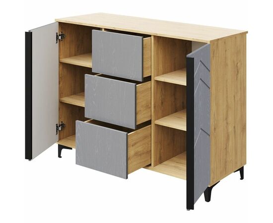 Комод «Тиана» КМК 0967.16, дуб наварра/графит, изображение 4 | Интернет магазин мебели и декора LifeDekor