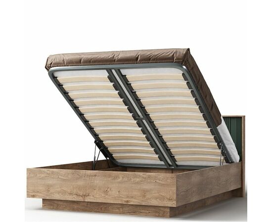 Спальня «Герта» КМК 0979, дуб канзас/зеленый матовый, изображение 4 | Интернет магазин мебели и декора LifeDekor